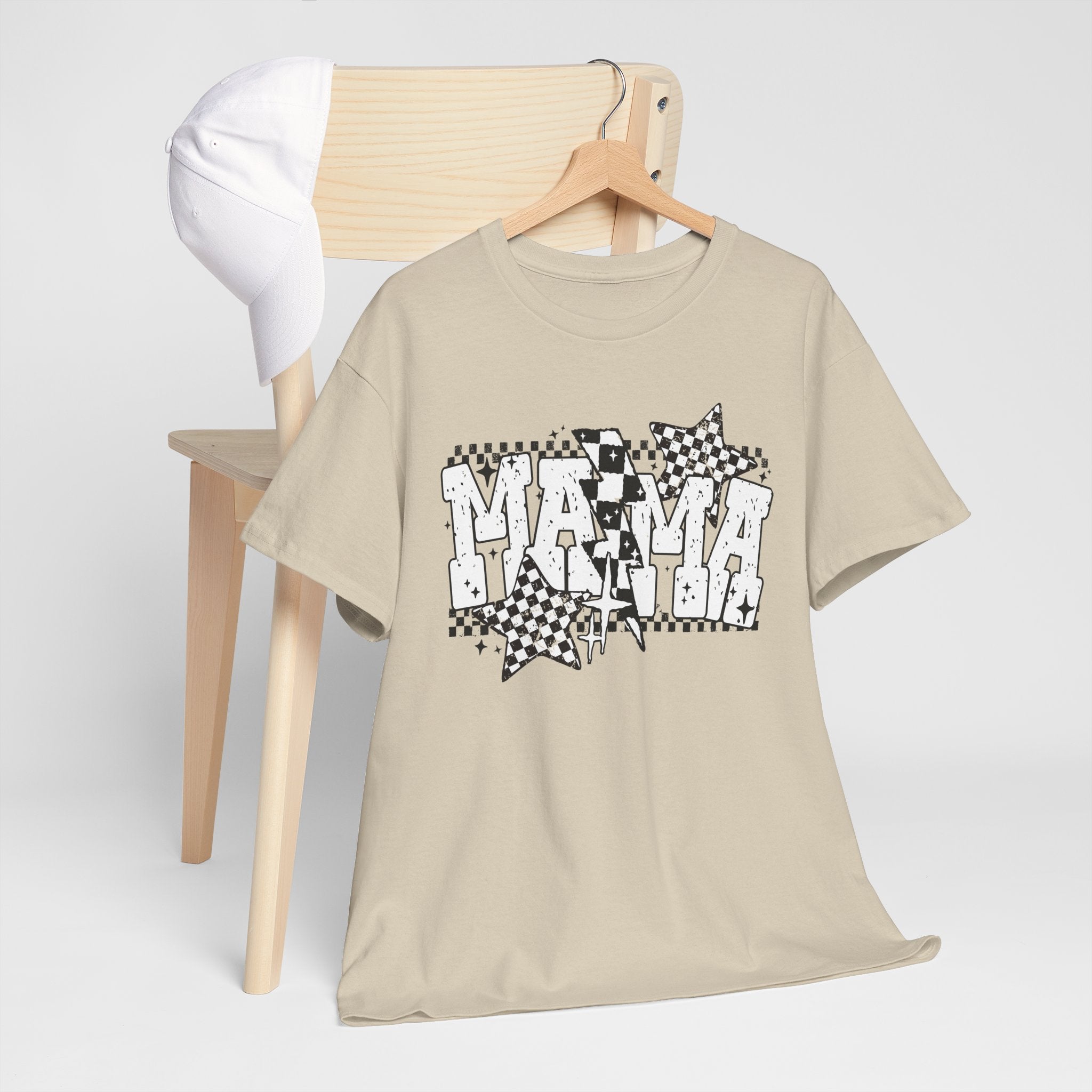 MAMA CHECKERED TSHIRT