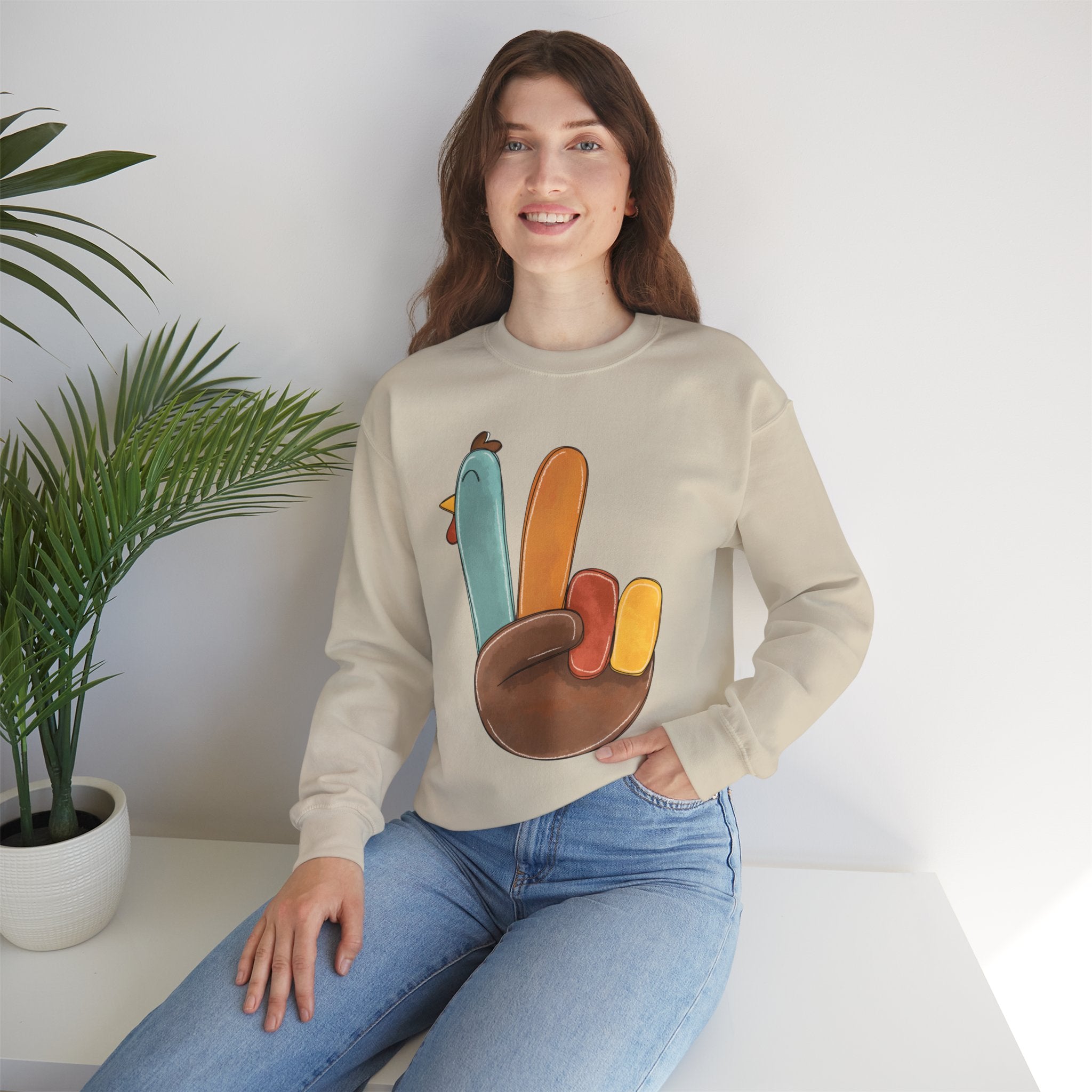 Peace Turkey Crewneck Sweatshirt