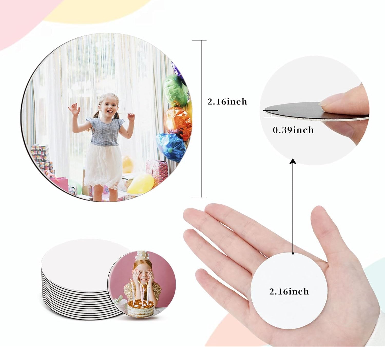 CUSTOM MAGNETS 2X2 ROUND