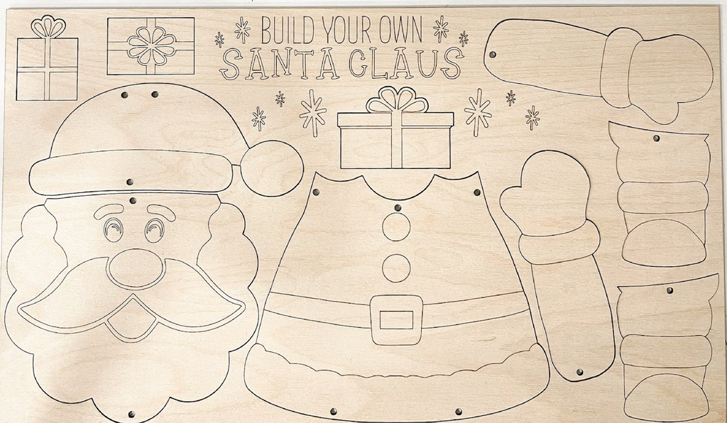 BUILD YOUR OWN SANTA ACTIVITY