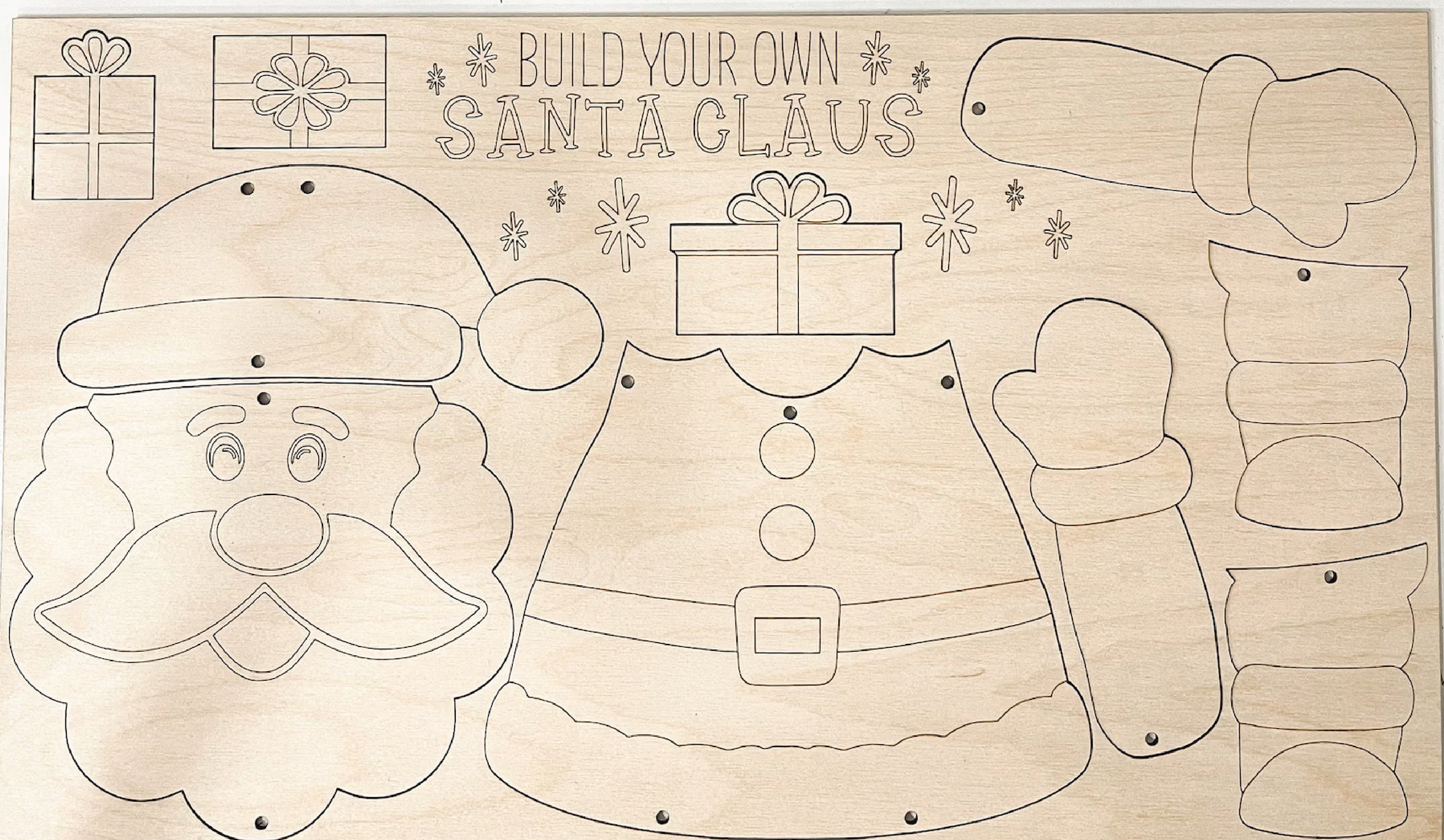 BUILD YOUR OWN SANTA ACTIVITY