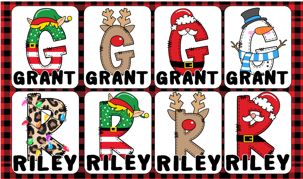 GIFT TAG Stickers RECTANGLE