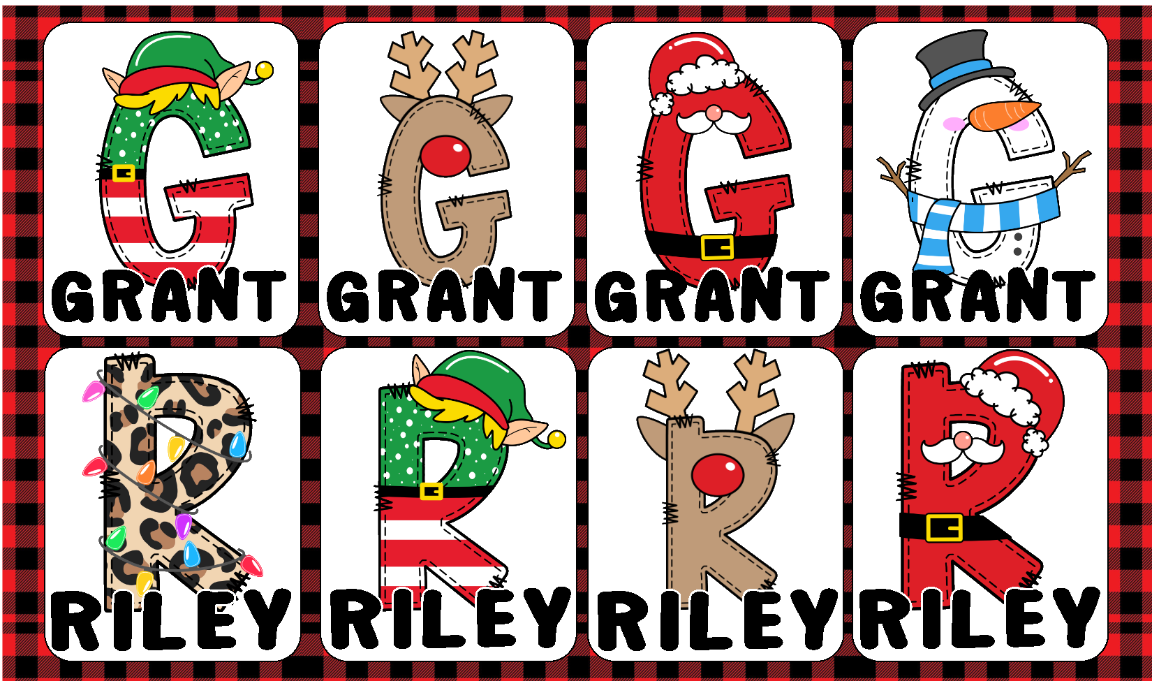 GIFT TAG Stickers RECTANGLE