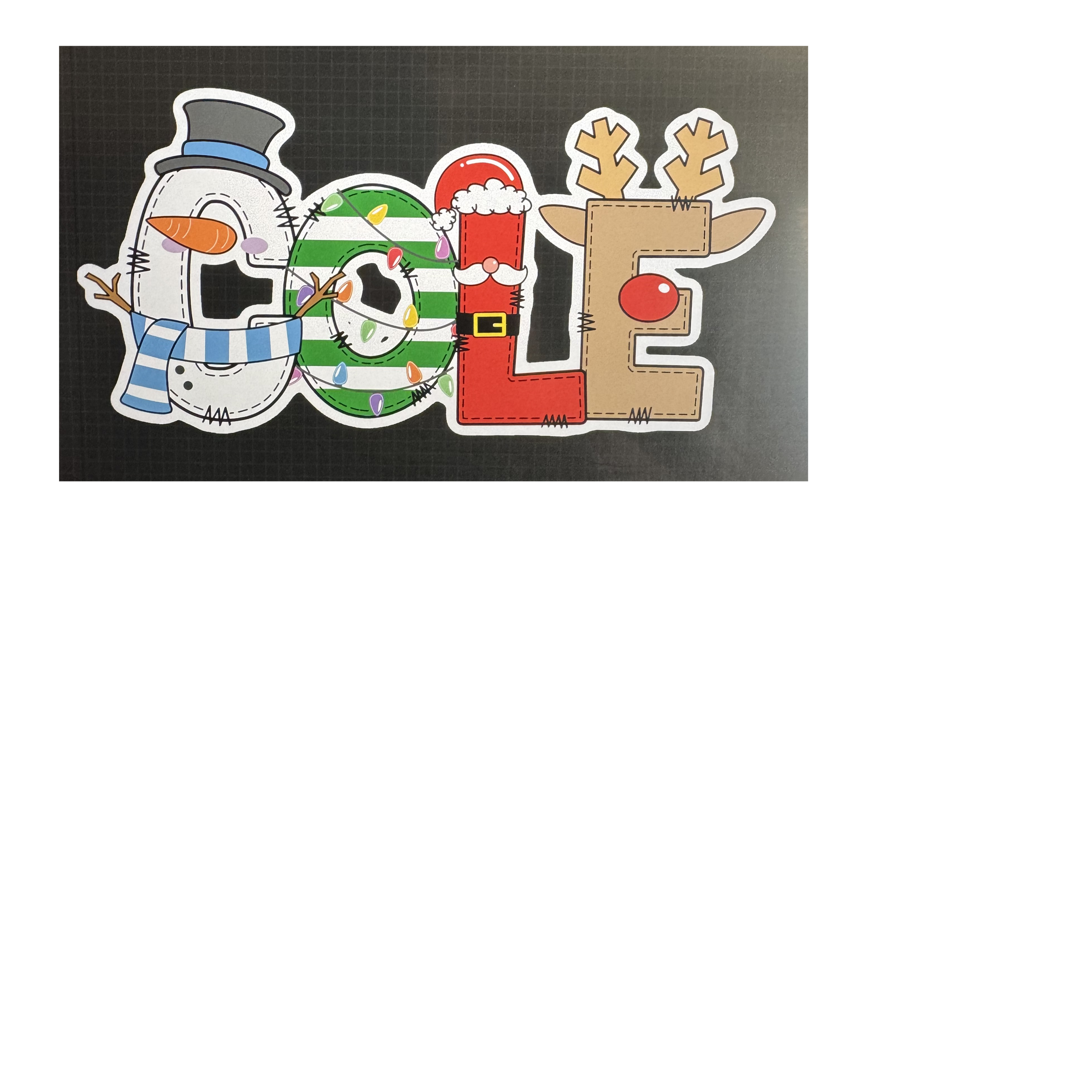 Christmas Name GIFT TAG Stickers