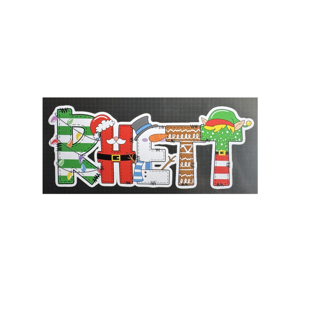 Christmas Name GIFT TAG Stickers