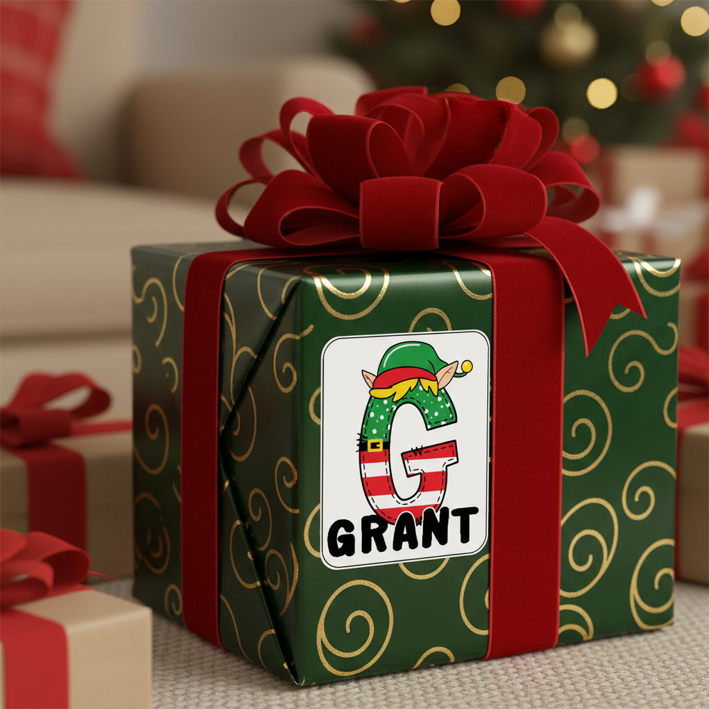 GIFT TAG Stickers RECTANGLE