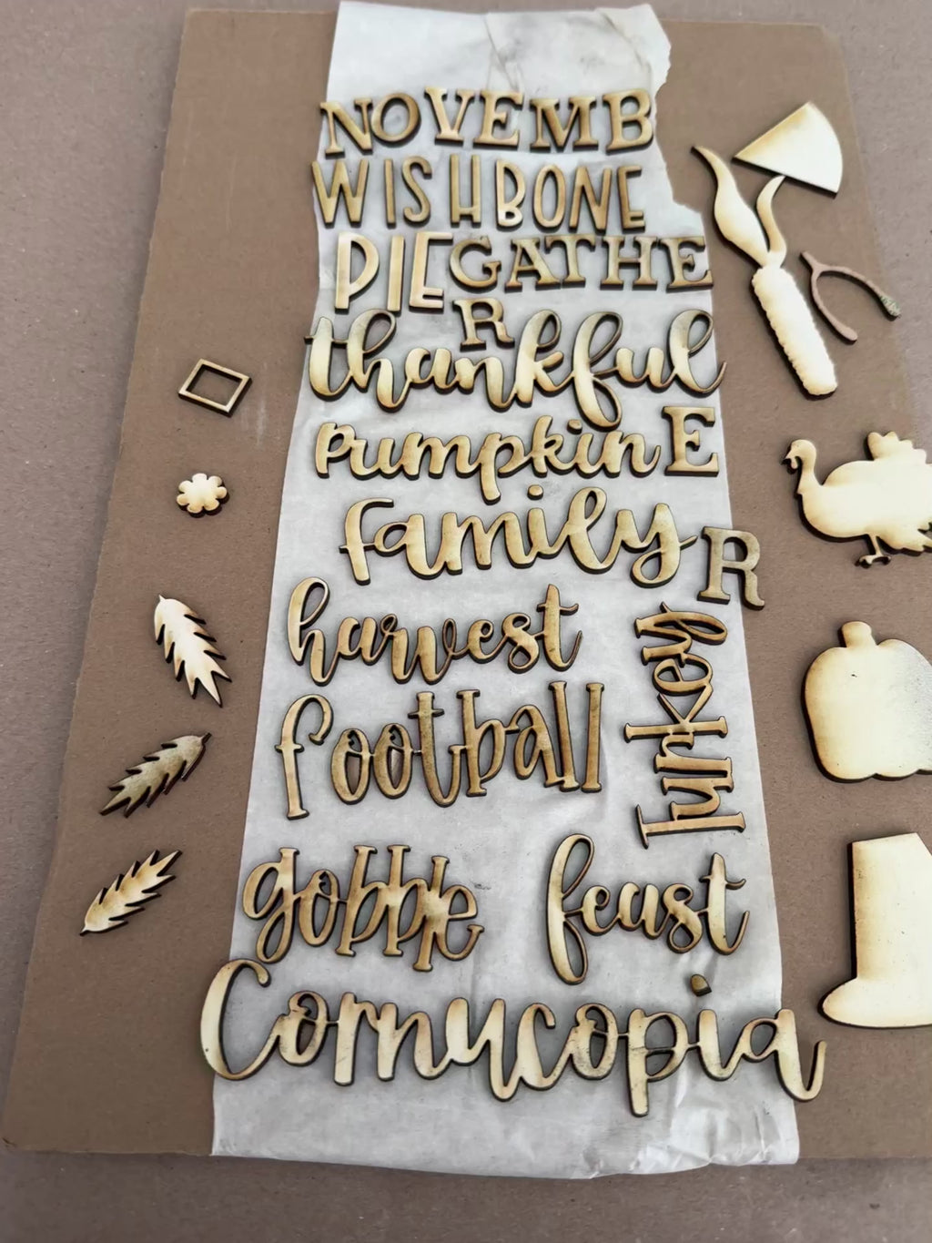 November Thankful Sign DIY KIT
