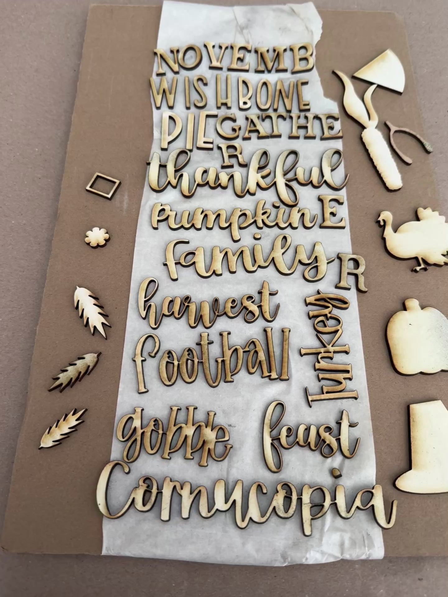 November Thankful Sign DIY KIT